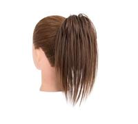Postizo Coletero Clip de garra recta sintética, moño esponjoso con trenzas, moño desordenado, extensiones de postizos recogidos Moño Postizo de Pelo(6)