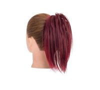 Postizo Coletero Clip de garra recta sintética, moño esponjoso con trenzas, moño desordenado, extensiones de postizos recogidos Moño Postizo de Pelo(10)