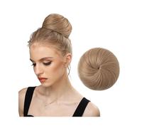 Postizo Coletero Extensiones de moño de pelo sintético, Clip en postizo, cola de pelo falso, Donut, cordón, moño, pieza de cabello Updo, cola de caballo Moño Postizo de Pelo(16-22)