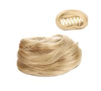 Postizo Coletero Mini pinza de garra en orejas de gato desordenadas, pelo sintético corto, extensión de pelo de moño, pinza de rosquilla Updo en postizo for mujer Moño Postizo de Pelo(FB001-107)