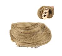 Postizo Coletero Mini pinza de garra en orejas de gato desordenadas, pelo sintético corto, extensión de pelo de moño, pinza de rosquilla Updo en postizo for mujer Moño Postizo de Pelo(FB001-24)