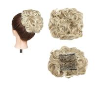 Postizo Coletero Peine sintético grande con Clip for extensión de cabello rizado, piezas de cabello de moño, cubierta Updo for mujer, extensión de cabello, moño Moño Postizo de Pelo(24T613)