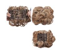 Postizo Coletero Peine sintético grande con Clip for extensión de cabello rizado, piezas de cabello de moño, cubierta Updo for mujer, extensión de cabello, moño Moño Postizo de Pelo(27H613)