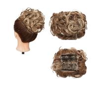 Postizo Coletero Peine sintético grande con Clip for extensión de cabello rizado, piezas de cabello de moño, cubierta Updo for mujer, extensión de cabello, moño Moño Postizo de Pelo(12H613)