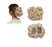 Postizo Coletero Peine sintético grande con Clip for extensión de cabello rizado, piezas de cabello de moño, cubierta Updo for mujer, extensión de cabello, moño Moño Postizo de Pelo(16P613)