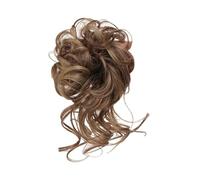 Postizo Coletero Peluca de pelo con banda elástica de alta resistencia, fácil cuidado, antideslizante, transpirable, aspecto Natural, peluca de moño amigable con el calor for fiesta Moño Postizo de Pe