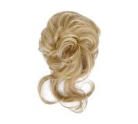Postizo Coletero Peluca de pelo con banda elástica de alta resistencia, fácil cuidado, antideslizante, transpirable, aspecto Natural, peluca de moño amigable con el calor for fiesta Moño Postizo de Pe