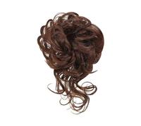 Postizo Coletero Peluca de pelo con banda elástica de alta resistencia, fácil cuidado, antideslizante, transpirable, aspecto Natural, peluca de moño amigable con el calor for fiesta Moño Postizo de Pe