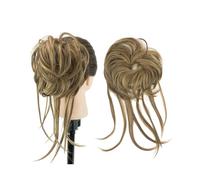 Postizo Coletero Pieza de moño de pelo desordenado, coleteros largos Updo, extensión de cola de caballo, postizos ondulados, diadema de moño Moño Postizo de Pelo(Brown Copper)