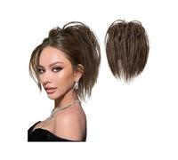 Postizo Coletero Pieza de pelo de moño desordenado, Clip de garra, extensiones de moño de pelo desordenado, Updo despeinado, piezas de cabello rizado ondulado for mujeres, Clip de garra, moño de cola