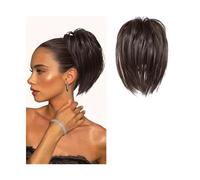 Postizo Coletero Pieza de pelo de moño desordenado, Clip de garra, extensiones de moño de pelo desordenado, Updo despeinado, piezas de cabello rizado ondulado for mujeres, Clip de garra, moño de cola