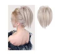 Postizo Coletero Pieza de pelo de moño desordenado, Clip de garra, extensiones de moño de pelo desordenado, Updo despeinado, piezas de cabello rizado ondulado for mujeres, Clip de garra, moño de cola