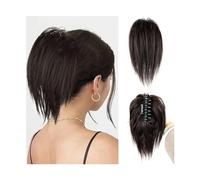 Postizo Coletero Pieza de pelo de moño desordenado, Clip de garra, extensiones de moño de pelo sintético desordenado, piezas de cabello Updo despeinadas for mujeres, Clip de garra, cabello de cola de