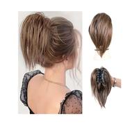 Postizo Coletero Pieza de pelo de moño desordenado, Clip de garra, extensiones de moño de pelo sintético desordenado, piezas de cabello Updo despeinadas for mujeres, Clip de garra, cabello de cola de