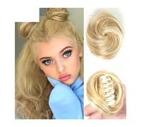 Postizo Coletero Piezas de pelo sintético for moño espacial, 2 uds., Mini pinza de garra, extensiones de moño de pelo falso y orejas de gato, accesorios for peluca Moño Postizo de Pelo(105)