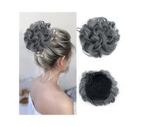 Postizo Coleteros de moño desordenado con ondas, rizados, elásticos y con cordón, extensiones de cabello sintético Uso diario(171)