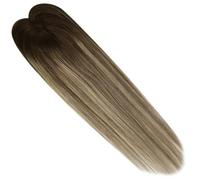 Postizo de cabello humano natural de 3 x 5 pulgadas, base mono, for mujer, con raya invisible. para mujeres encantadoras(4-27-4,12inch)