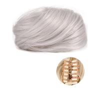 Postizo de moño 1/2 PCS Mini Clip de Garra en Orejas Sucias y de Gato Extensiones de Moño de Cabello Ondulado Rizado Corto Sintético Accesorio de Peluca Postizos Updo for Mujeres Niñas Pelo De Moño (