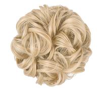 Postizo de moño 1 extensiones de pelo grueso for uso diario, moño desordenado, moño de pelo desordenado, coleteros sintéticos ondulados y rizados Pelo De Moño (Color : 8)