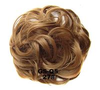 Postizo de moño 1 Uds. Extensiones de pelo rizado ondulado desordenado sintético moño de pelo despeinado Updo moño for mujeres y niñas Pelo De Moño (Color : 27)