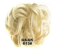 Postizo de moño 1 Uds. Extensiones de pelo rizado ondulado desordenado sintético moño de pelo despeinado Updo moño for mujeres y niñas Pelo De Moño (Color : 613)
