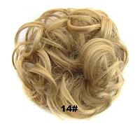 Postizo de moño 1 Uds. Extensiones de pelo rizado ondulado desordenado sintético moño de pelo despeinado Updo moño for mujeres y niñas Pelo De Moño (Color : 14)