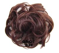 Postizo de moño 1 Uds. Extensiones de pelo rizado ondulado desordenado sintético moño de pelo despeinado Updo moño for mujeres y niñas Pelo De Moño (Color : 33)