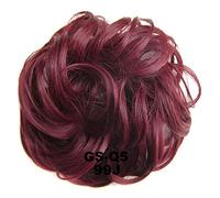 Postizo de moño 1 Uds. Moño de pelo desordenado extensión de pelo rizado ondulado desordenado sintético despeinado Updo moño postizo for mujeres y niñas Pelo De Moño (Color : 99J)