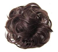 Postizo de moño 1 Uds. Moño de pelo desordenado extensión de pelo rizado ondulado desordenado sintético despeinado Updo moño postizo for mujeres y niñas Pelo De Moño (Color : 4)