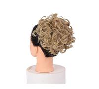 Postizo de moño Corto desordenado rizado plato peines for el cabello clip en cola de caballo scrunchie moño extensión de moño sintético updo postizos bandeja de pelo cola de caballo pieza de pelo for