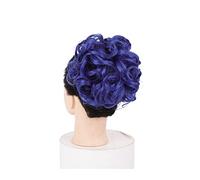 Postizo de moño Corto desordenado rizado plato peines for el cabello clip en cola de caballo scrunchie moño extensión de moño sintético updo postizos bandeja de pelo cola de caballo pieza de pelo for
