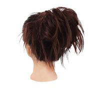 Postizo de moño Moño con banda elástica Moño sintético Postizo instantáneo Moño desordenado Piezas de cabello Extensión de cabello for mujeres Cabello despeinado Updo Rizado ondulado Scrunchie Pelo De