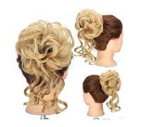 Postizo de moño Moño desordenado for mujer, extensiones de moño for el cabello despeinado, banda elástica sintética, moño for el cabello, coleta ondulada y rizada, postizos for uso diario Pelo De Moño
