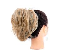 Postizo de moño Moño desordenado, pieza de pelo, moño falso, coleteros sintéticos cortos y rectos, moño de rosquilla, extensión de cola de caballo, banda elástica, moño for el cabello for mujeres y ni