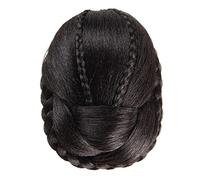 Postizo de moño Moño trenzado elegante pieza de pelo sintético trenzado moño postizo con peines incorporados for mujeres niñas fiesta boda baile accesorio for el cabello Pelo De Moño (Color : #4)