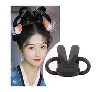 Postizo de moño Peluca antigua china sintética, tocado Hanfu, moño for el pelo, tocado Retro elegante, accesorios de pelucas de Cosplay for mujeres chinas antiguas Pelo De Moño (Color : VM27)