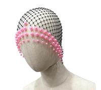 Postizo de pelo hecho a mano con borlas huecas para mujer, con textura delicada y ajuste seguro para bodas y fiestas