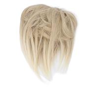 Postizo de pelo recogido, moño despeinado, extensión humana real, rizado, extensiones para mujeres y niñas, fiesta de Halloween (Q17-#)