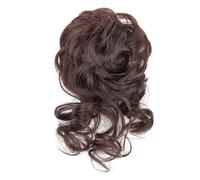 Postizo Extensión de cabello recogido despeinado con banda elástica, moño rizado, coleta for mujer Uso diario(2M33)