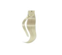 Postizo Extensiones de cola caballo cabello humano rubio natural real con clip, Remy Fiesta(18 inch 50g)