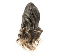 Postizo Extensiones de cola caballo cortas con pinzas for el cabello sintético Fiesta(1B-27)