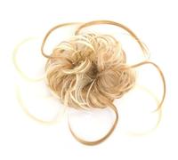 Postizo Extensiones de cola de caballo con moño rizado desordenado y banda elástica, coleteros sintéticos largos for recogido Uso diario(105)