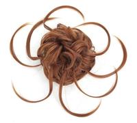 Postizo Extensiones de cola de caballo con moño rizado desordenado y banda elástica, coleteros sintéticos largos for recogido Uso diario(30)