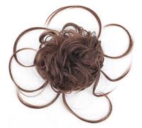 Postizo Extensiones de cola de caballo con moño rizado desordenado y banda elástica, coleteros sintéticos largos for recogido Uso diario(2-30)