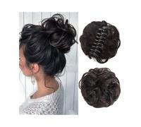 Postizo Extensiones de cola de caballo sintéticas onduladas y rizadas con clip for moño desordenado for mujer Uso diario(4)