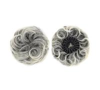 Postizo Moño desordenado sintético esponjoso con forma de nido de pájaro, extensiones de moño ondulado y rizado retráctiles Uso diario(2M171M613)