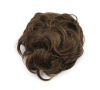 Postizo Moño rizado desordenado, moño de pelo negro y marrón, banda de goma, moño for el pelo, rodillo de donut, pieza for el cabello Uso diario(Light Brown)