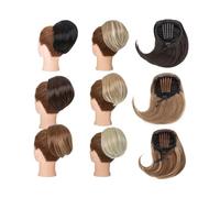 Postizo Moño sintético corto con cola de caballo y cordón ajustable con pinza for el pelo Uso diario(16P613)
