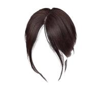 Postizo para Flequillo con Parte Lateral Media - Postizo De Flequillo Con Raya Al Medio | Postizo De Pelo Natural Con Volumen Extra Para Mujer En Eventos Y Vida Diaria