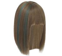 Postizo Para Niñas Extensiones De Cabello Tupé Coser Headwear Moños Mostrar Pequeña Adornos Versátiles Uso Diario Extensiones De Cabello Con Clip Marrón Oscuro